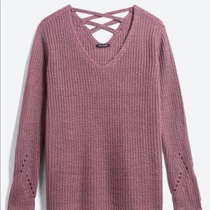 Pink Clover Alyssa Cross Back Pullover